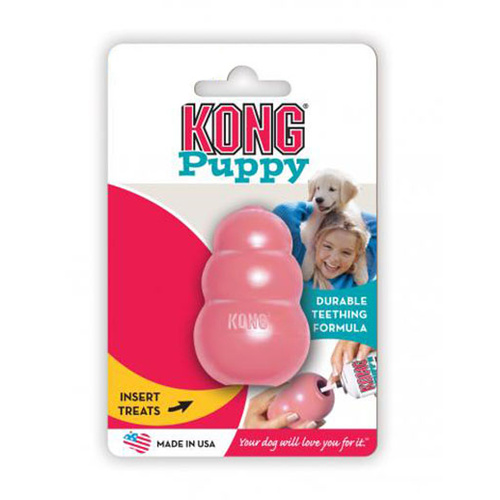 KONG Classic Puppy Dog Chewing Toy (Small | Pink)