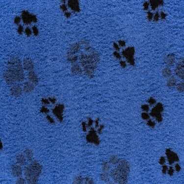 ProFleece 1200gsm Dry Vet Bed for VEBO Deluxe Outdoor Dog Kennel [Colour: Blue/Black] [Size: Medium]